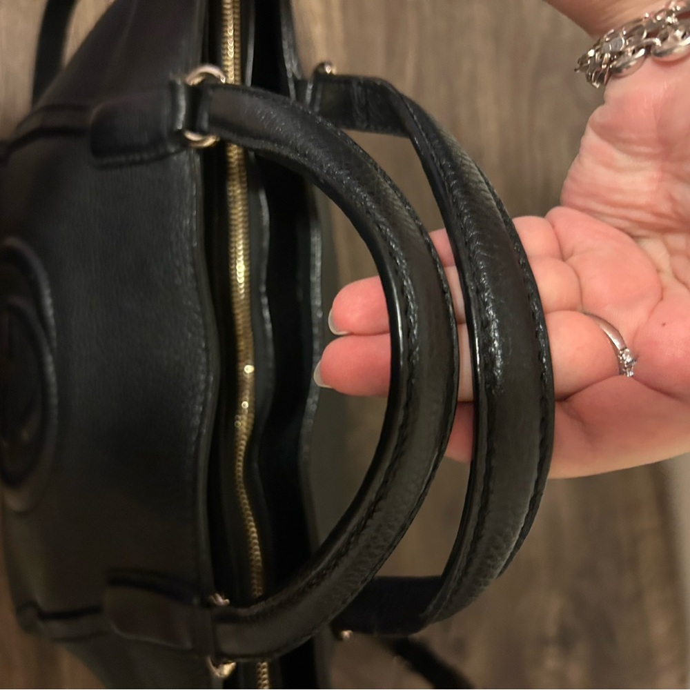 Gucci Soho Black Leather Satchel Bag - Picture 9 of 11
